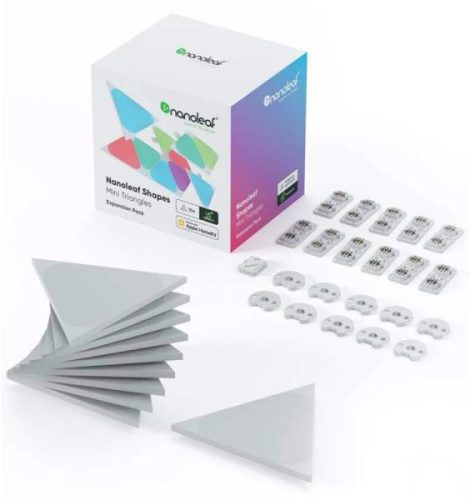 Nanoleaf NL48-1001TW-10PK Triangles Mini Expansion Pack 10PK (NL48-1001TW-10PK) - LED Fénydekor