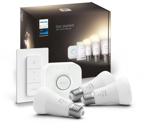 Philips Hue E27 White 9.5W 3db szett led fényforrás Philips 8719514289130 (Philips 8719514289130) - LED okosizzó