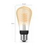 Philips Hue White izzólámpa ST64 Edison – E27-es okos fényforrás (8719514342989)  - LED okosizzó