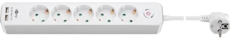 Goobay 5 Plug 1,5m Switch (41265) - Hálozati adapter