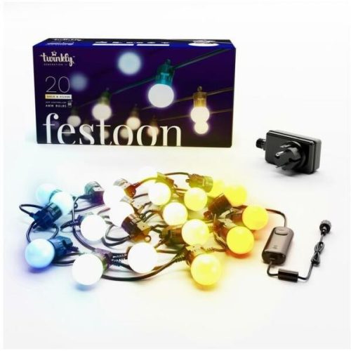Twinkly Twinkly TWF020GOP-BEU - LED Kültéri dekoratív lánc 20xLED 14m IP44 Wi-Fi TW0021 (TW0021) - LED okosizzó